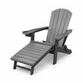 Adirondack-Stuhl aus Kunststoff, Grau