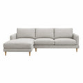 Modulares Sofa Ecksofa Stoff Beige 275cm