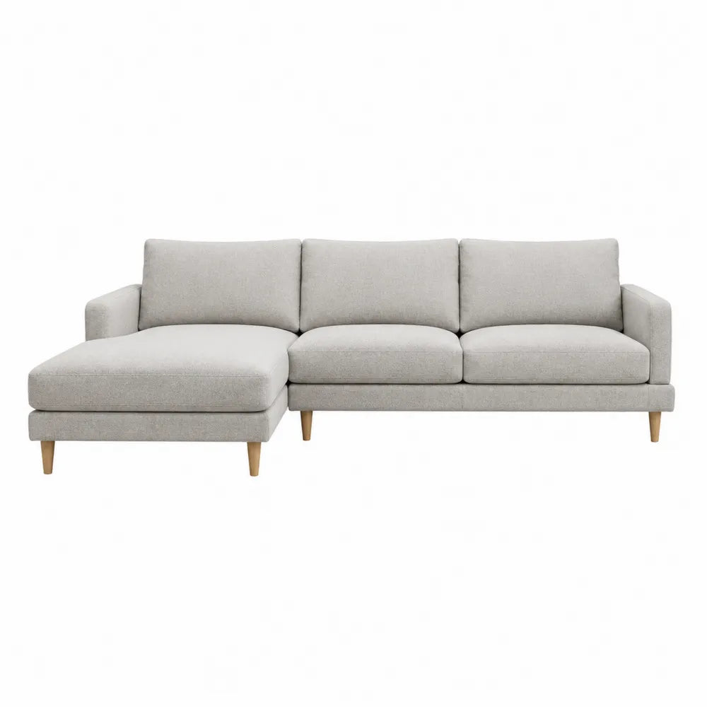 Modulares Sofa Ecksofa Stoff Beige 275cm