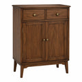 Sideboard aus Walnussholz mit 2 Schubladen und 2 Türen, Braun