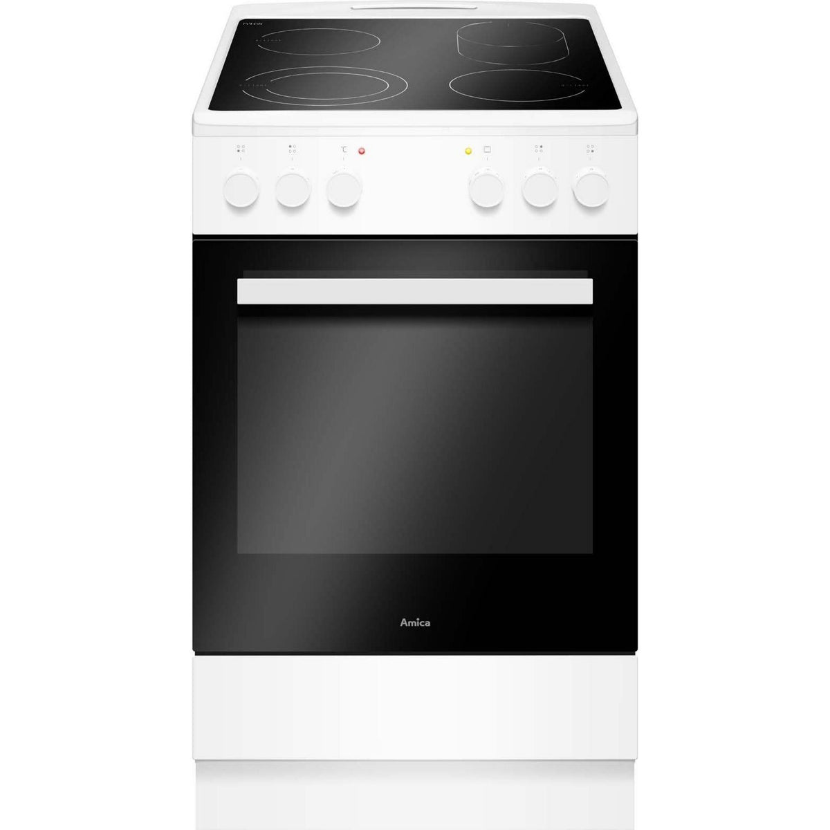 Amica Herd Elektroherd SHC 903 021 W FineDesign, mit Glaskeramik-Kochfeld