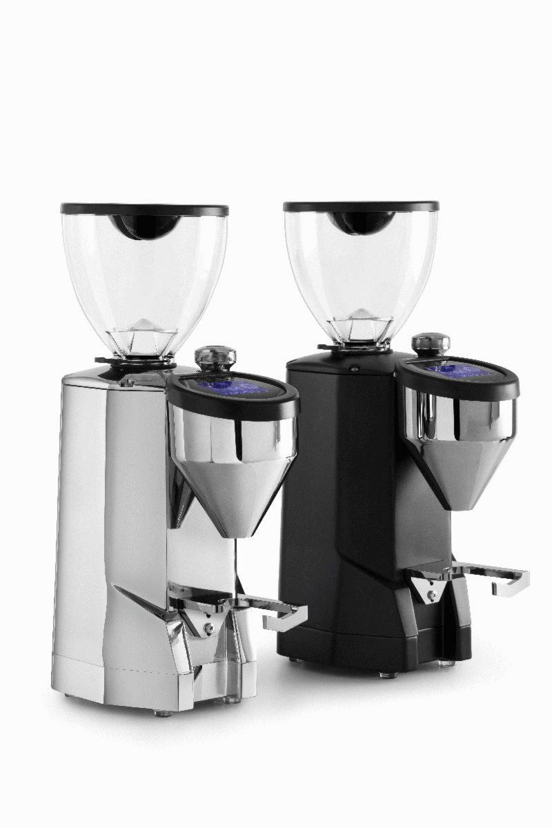 Rocket Super Fausto Espressomühle in Schwarz mit 75-mm-Red-Speed-Stahlmahlscheiben und stufenloser Mahlgradeinstellung