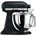 KitchenAid Küchenmaschine Artisan 5KSM175PSEBK 4,8 L in Gusseisen Schwarz mit Zubehör, 300 Watt Leistung, Maße H x B x T : 37 x 24 x 36 cm