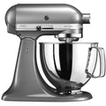 KitchenAid Küchenmaschine 5KSM125ECU Artisan Kontur-Silber, 300 Watt Leistung, Maße H x B x T : 36 x 24 x 37 cm