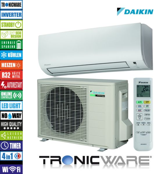Daikin Split-Klimaanlage Inverter, Comfora, Wandgerät, FTXP60N + RXP60N 22000 BTU