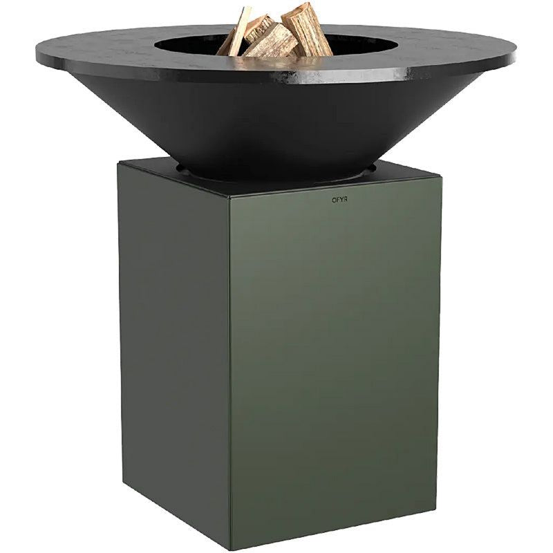 OFYR 10th Anniversary Edition Chrome Green 100 Feuerplatten-Grill als Outdoor-Kocheinheit