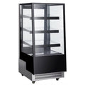 Kühlvitrine Glas Front, 300 Liter, Umluftkühlung, 650 × 805 × 1445 mm B × T × H