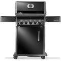 Napoleon Gasgrill Rogue 425 mit Heck- und Seitenbrenner, Schwarz, mit Drehspieß