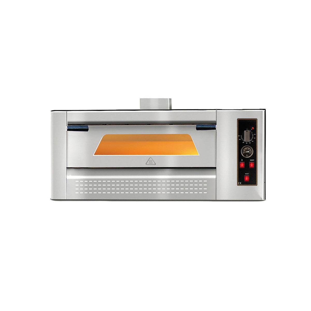 Gas-Pizzaofen aus Edelstahl für vier Pizzen bis Ø 300 mm