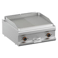 Grillplatte Elektro-Grillplatte, 1/2 glatt + 1/2 gerillt, 8 kW