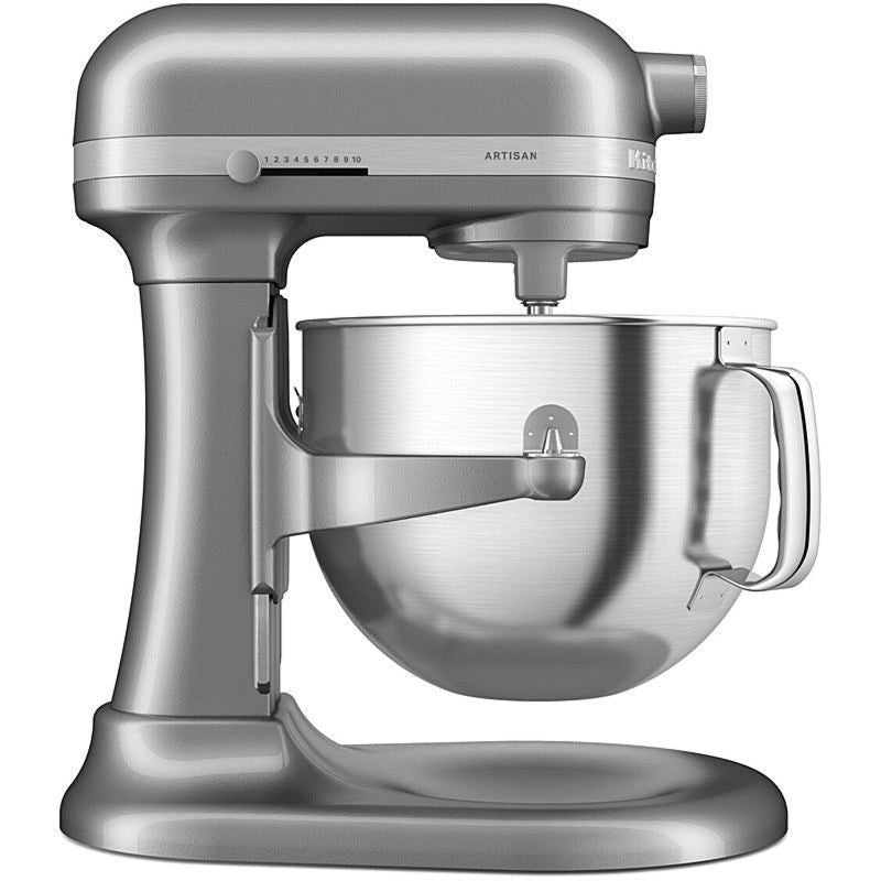 KitchenAid Küchenmaschine 5KSM70SHXECU 6,6 L Artisan mit Schüsselheber Kontur-SIlber, 375 Watt Leistung