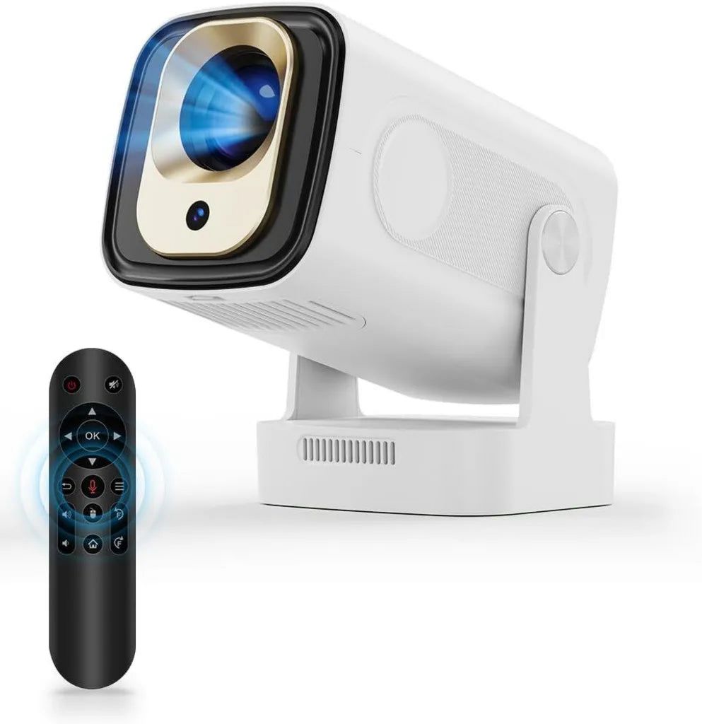 Lugostream Beamer RT310X – Tragbarer Full-HD Projektor mit Android & WiFi 6 für Filme und Serien, Maße: 17,8 × 15,6 × 13,6 cm