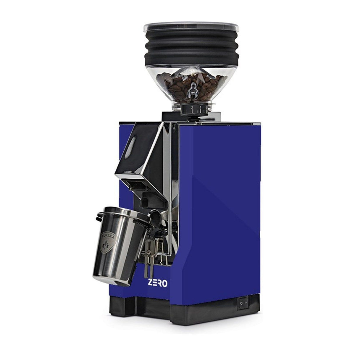 Eureka Kaffeemühle Mignon Zero – Single-Dose-Mühle mit 55-mm Mahlwerk Blau, Single Dosing, stufenlose Mahlgradeinstellung