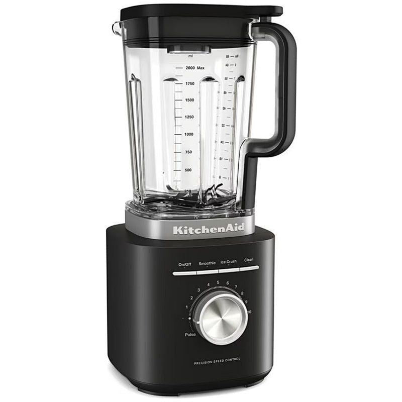 KitchenAid Standmixer 5KSB2073EBM 2,1 Liter Matt Schwarz, 1200 Watt Leistung, Maße H x B x T : 41,7 x 26 x 30,2 cm