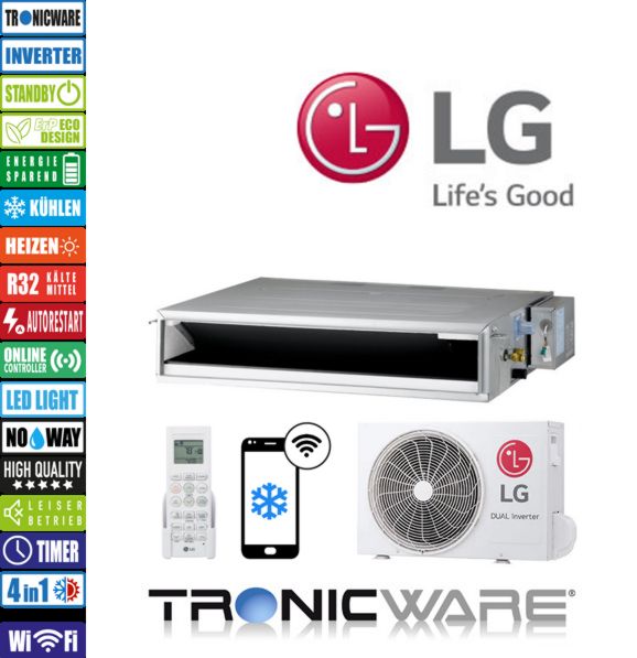 LG Klimaanlage Inverter, Kanaleinbaugeräte, CL09F N50 + UUA1 UL0