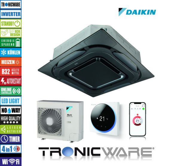 Daikin Klimaanlage Inverter, SkyAir Alpha-Series, Sky Air Advance-series Zwischendeckengerät Round Flow, FCAG71B + RZASG71MV1