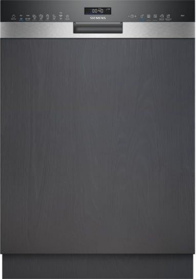 Siemens Geschirrspüler iQ500 Teilintegrierter 60 cm Gebürsteter Stahl SN55ES12CE Edelstahl