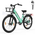 Runetic E-Bike 26 Zoll 7 Gang Pedelec 250 W 36V 13Ah Grau grun