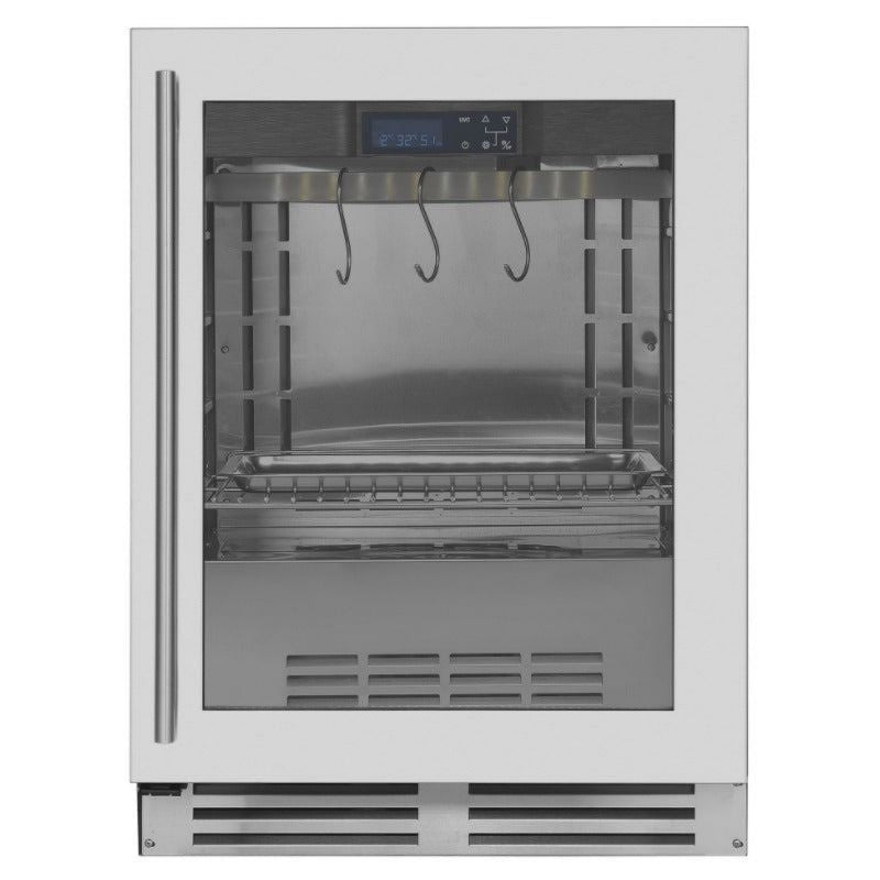 Fleischreifeschrank Dry Age Schrank, 127 Liter, Schwarz, Umluftkühlung, 127 Liter Fassungsvermögen