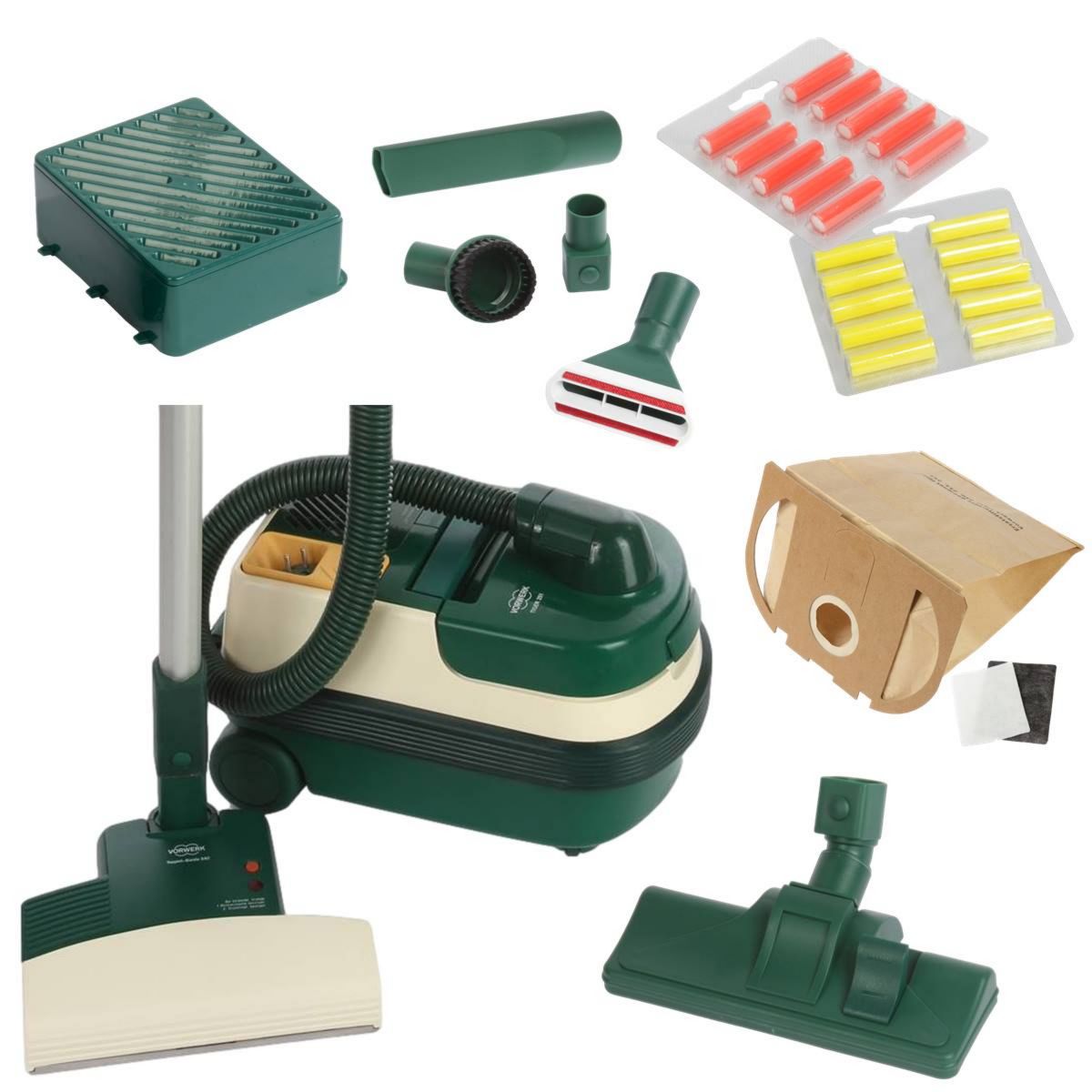 Vorwerk Staubsaugerschlauch Tiger 251, ET340, passendem neuen Motor + XXL Paket von JaTop, HEPA-Filter