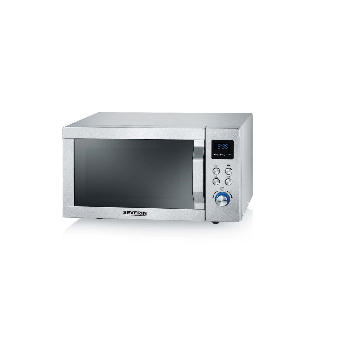 Severin Mikrowelle m.Grill MW 7774 eds-geb/si Heißluft,25 L, Edelstahl