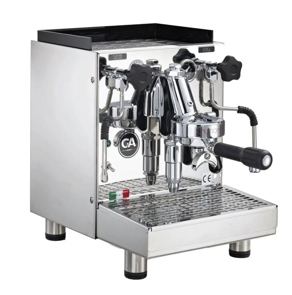 La Nuova Era Siebträger-Espressomaschine LaPratica, 1,8 L Wassertank, 3 Liter Wassertank, E61-Brühgruppe, Edelstahl