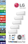 LG Multisplit-Klimaanlage Inverter, Standard Plus, PC12 NSJ + PC09 NSJ + PC09 NSJ + PC09 NSJ + PC09 NSJ + MU5R30 U42