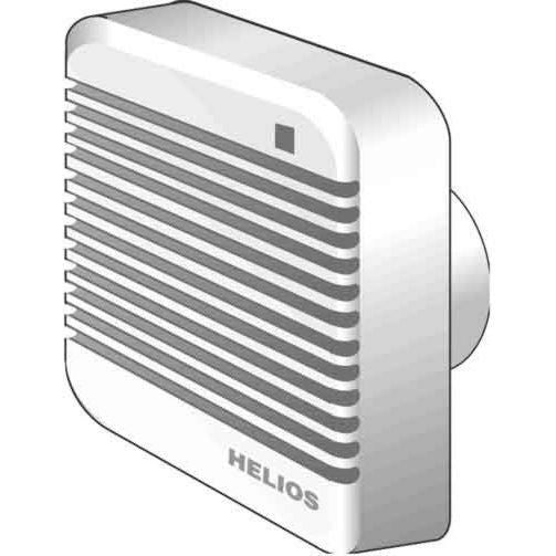 Helios Ventilatoren Kleinraumventilator Wandeinbauventilator HV 150/4 DN150 IP44 – 2 Stück