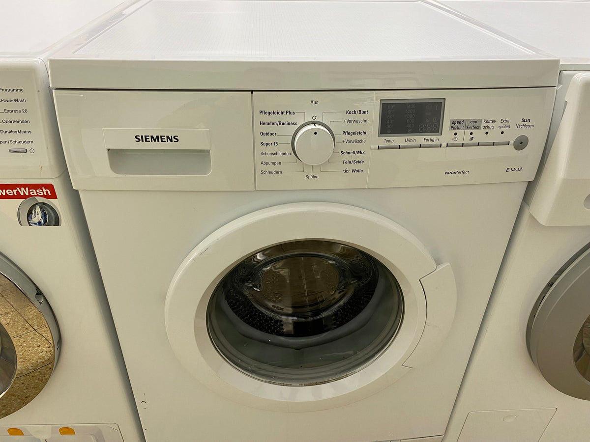 Siemens WM14E423 Frontlader-Waschmaschine mit 7 kg, 1400 U/min, AquaStop, speedPerfect und Mengenautomatik