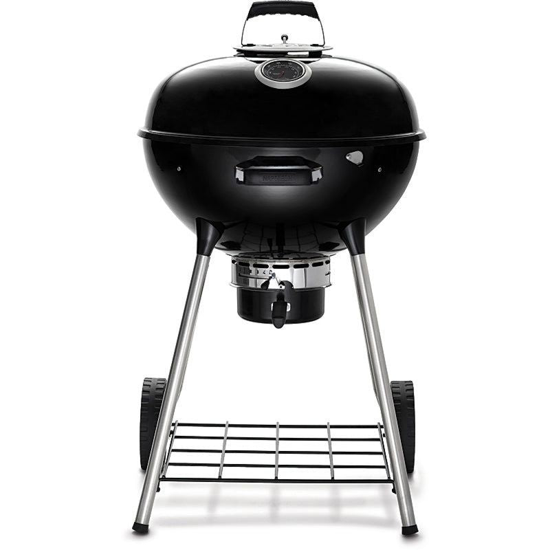 Napoleon Holzkohlegrill Premium Holzkohle Kugelgrill, Ø 57 cm NK22K-LEG-3, Edelstahl, Abmessungen H x B x T : 104 x 59 x 71 cm