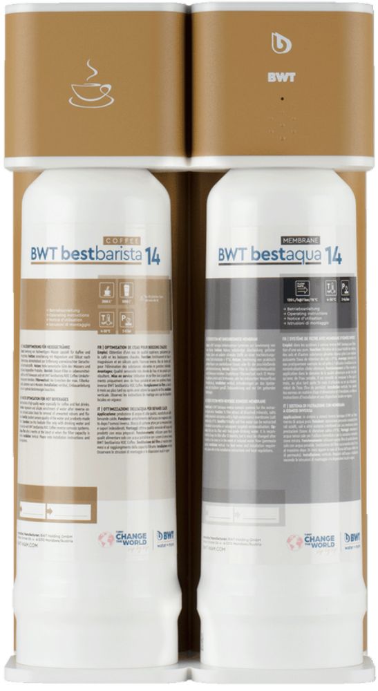 BWT bestbarista 14 ROC COFFEE Umkehrosmose-Wasserfiltersystem mit Magnesium-Technologie für Kaffeewasser