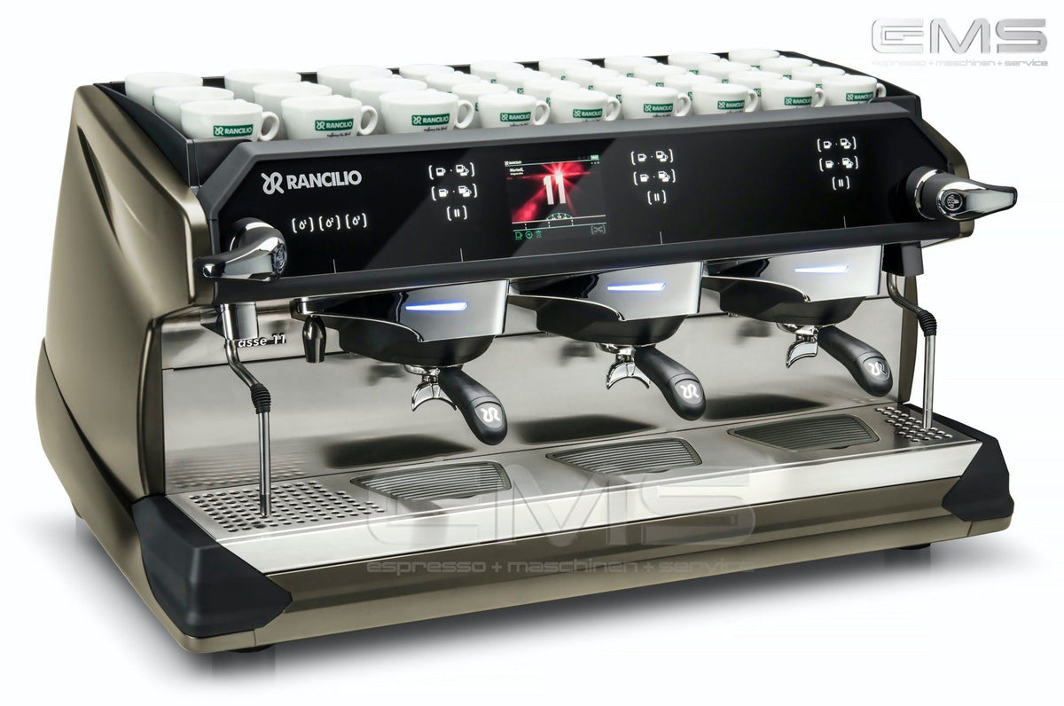 Rancilio Siebträger-Espressomaschine Classe 11 USB, 3G, 6 kW Leistung, Touchdisplay, Edelstahl