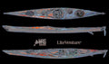 WIG Kayaks Seekajak Mira 520 Seekajak-Carbon/Kevlar Layup-Grey/Orange Sichtcarbon mit Skeg