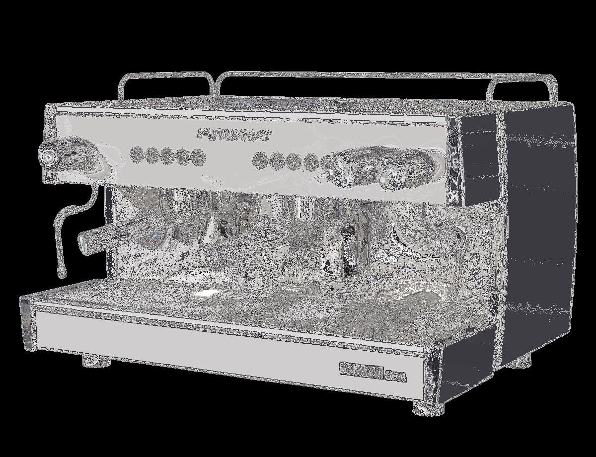 Gaggia Siebträger-Espressomaschine La Nera, 2G, 3 kW Leistung, Rotationspumpe, Edelstahl