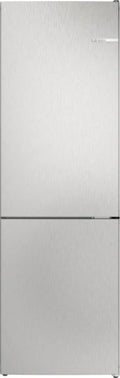 Bosch Kühl-Gefrierkombination Serie 4 Freistehende mit Gefrierbereich unten 186 x 60 cm Metall-Optik KGN362LAF