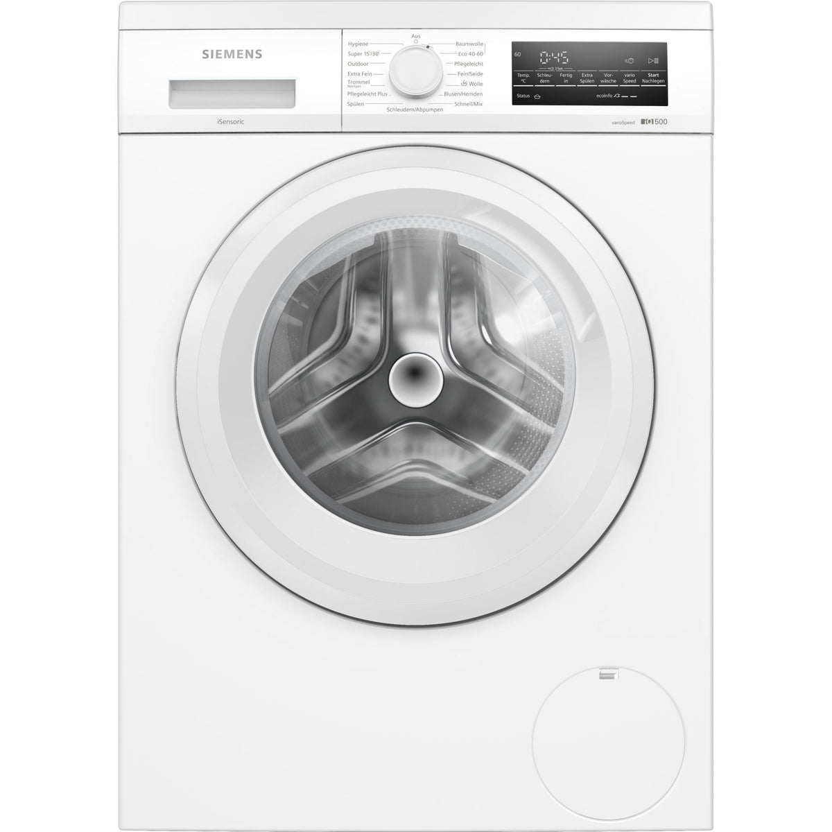 Siemens Waschmaschine WU14UT22, LED-Display, 9 kg Beladung, 1400 U/min