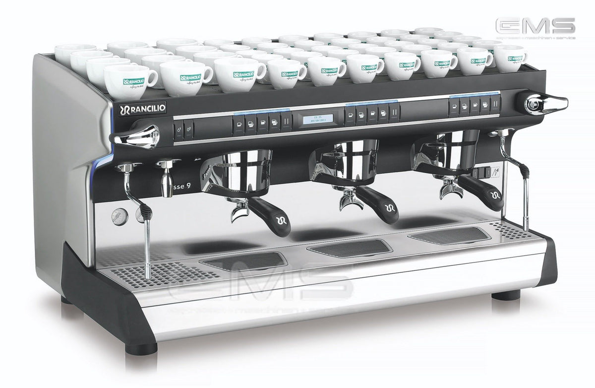 Rancilio Siebträger-Espressomaschine Classe 9 USB, 3G, 6 kW Leistung