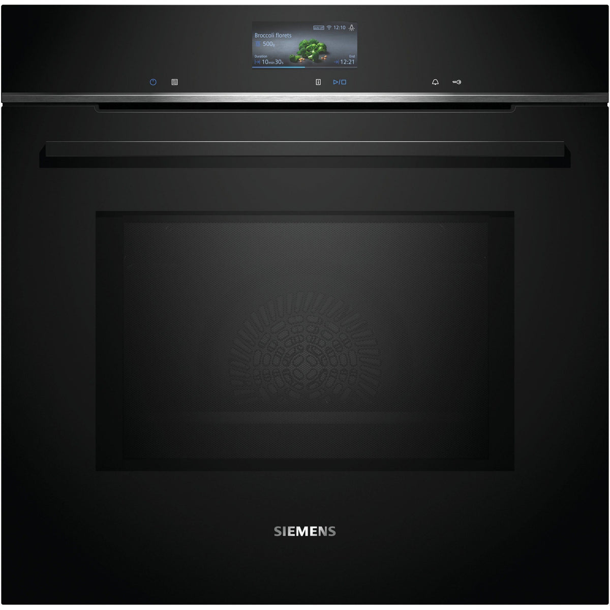 Siemens iQ700 HM736GAB1 Einbau-Backofen mit Mikrowellenfunktion, 67 l Garraum und Heißluft