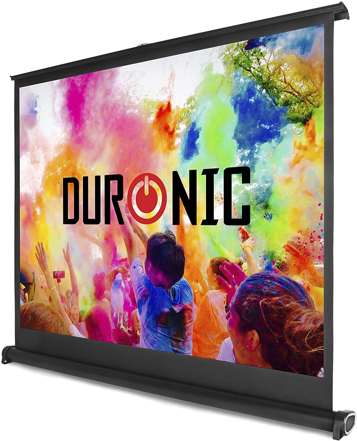 Duronic Projektionsleinwand DPS50 4:3, 50 Zoll Mobile Beamerleinwand in Tragetasche mit 102 x 76 cm, 4:3 Heimkino mit 4K Full HD 3D, Gain 1.0