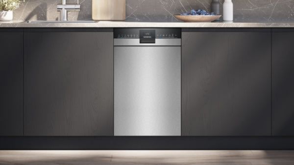 Siemens Geschirrspüler iQ300, Unterbau-Geschirrspüler, 45 cm, Gebürsteter Stahl, 10 Maßgedecke, WLAN