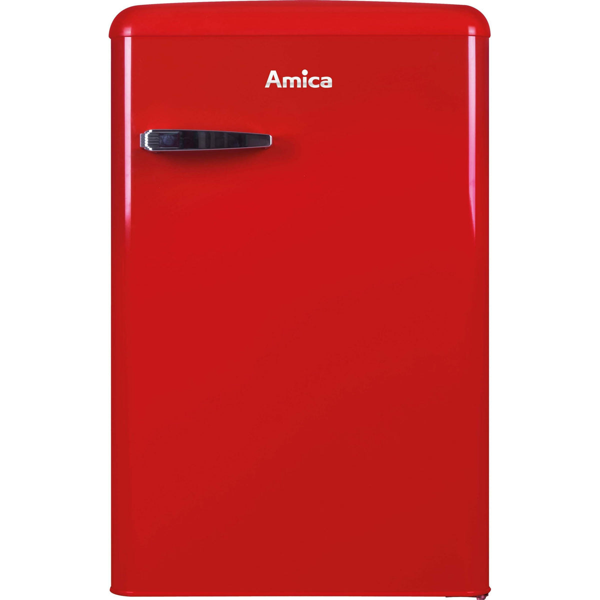 Amica Kühlschrank Vollraum- VKS 15620-1 R chili RETRODESIGN, 120 L Kühlvolumen, LED-Beleuchtung