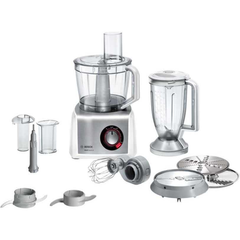 Bosch Zerkleinerer SDA – Küchenmaschine MC812S814 ws/eds Foodprocessor, Edelstahl, Fassungsvermögen Mehl 1,5 kg