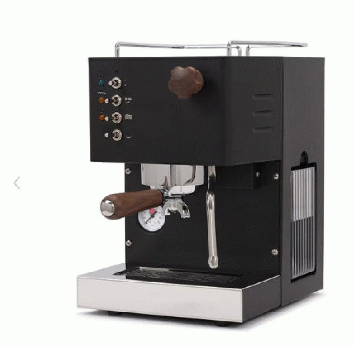Quick Mill Siebträger-Espressomaschine 4100 Pippa Holz / Schwarz, Leistung: 1200, Maße BxTxH : 285x250x370