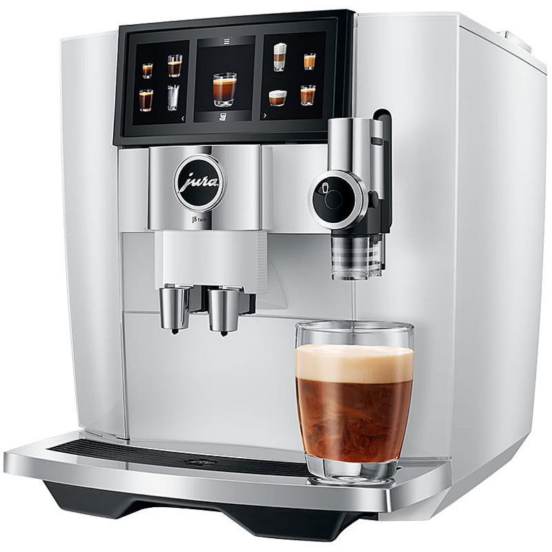 JURA Kaffeevollautomat J8 twin Diamond White EA, 1.9 L Wassertank, 1450 W Leistung