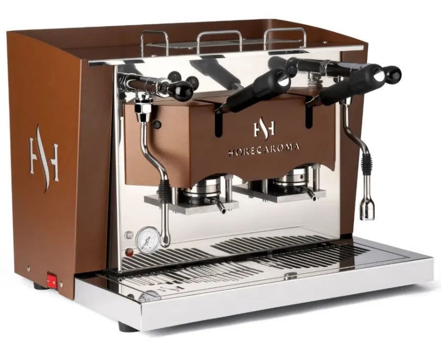 AROMA Siebträger-Espressomaschine Professionelle – Perfekte Crema bei jedem Mal Corten, 5 Liter Fassungsvermögen, 15 bar Pumpendruck