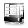 Kühlvitrine 3 Regalen, 650 Liter, Edelstahl, Abmessungen: 1200x833x H 1460 mm