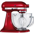 KitchenAid Rührschüssel 5KSM156ECA Küchenmaschine Liebesapfelrot mit Glas-Rührschüssel, Fassungsvermögen der Rührschüssel: 4,8 Liter