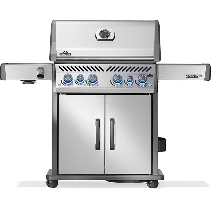 Napoleon Gasgrill Rogue PRO-S 525 mit Edelstahl Rosten, Edelstahl, 26,1 kW Leistung, Maße mit abgeklappten Ablagen: 127 cm Breite
