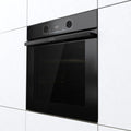 Gorenje Einbau-Backofen EB-Backofen Pyrolyse/Da BPS 6737 E14BG Heissluft,ExtraSteam, 77 L Garraum, Heißluft