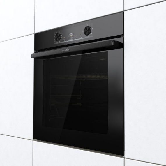 Gorenje Einbau-Backofen EB-Backofen Pyrolyse/Da BPS 6737 E14BG Heissluft,ExtraSteam, 77 L Garraum, Heißluft